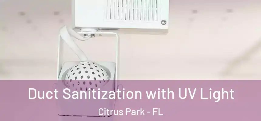 Duct Sanitization with UV Light Citrus Park - FL
